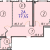 Двухкомнатная - $ 47787 - 77.45 m²