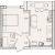 Однокомнатная - $ 32225 - 41.58 m²