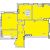 Трехкомнатная - $ 37740 - 62.9 m²