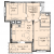 Двухкомнатная - $ 36743 - 49.32 m²