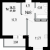 Однокомнатная - $ 23837 - 41.6 m²