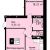 Двухкомнатная - $ 38483 - 73.44 m²