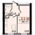 Однокомнатная - $ 24905 - 40.17 m²